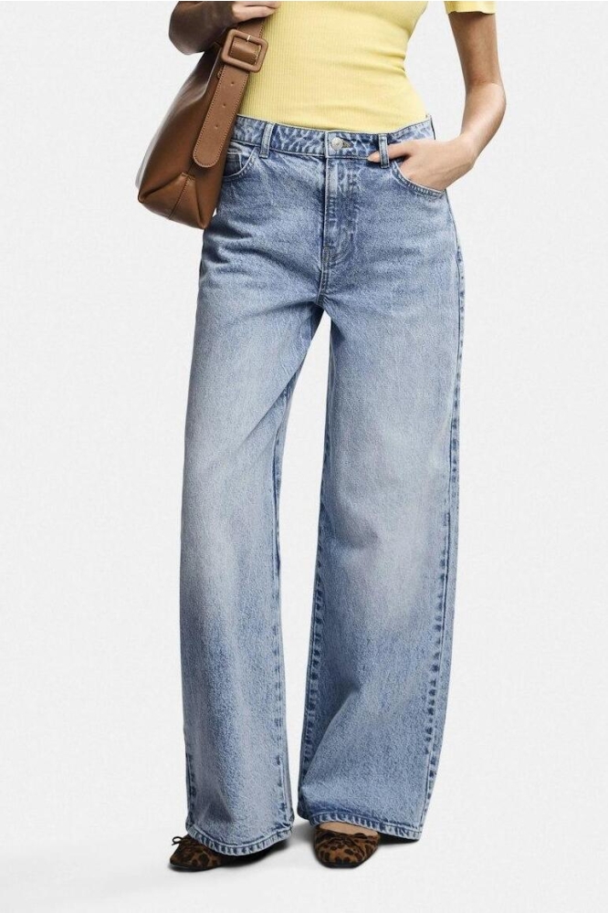 PCSELMA HW WIDE JEANS LB NOOS BC 17154415 Light Blue Denim